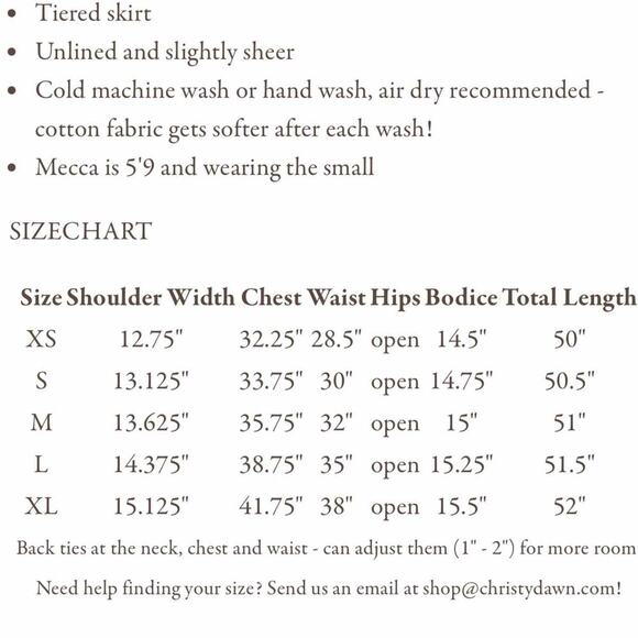 Christy Dawn Tallulah Midi Cottagecore Dress Size XS Goldenrod - Picture 14 of 14